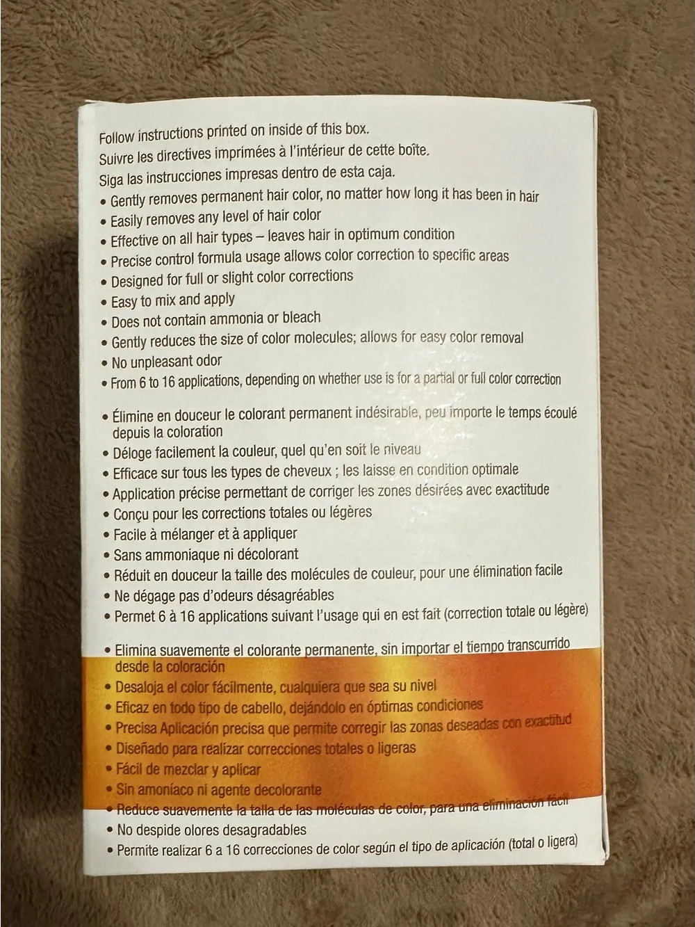 Colorfix Permanent Hair Color Remover with Argan Oil